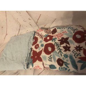 Tula pointsetta flower baby blankets